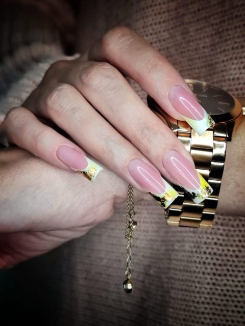 Constructie unghii - french interior