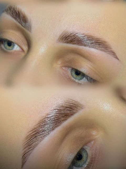 Laminare sprancene, vopsit si tratament