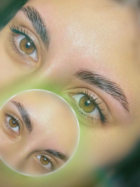 Laminare sprancene, vopsit si tratament