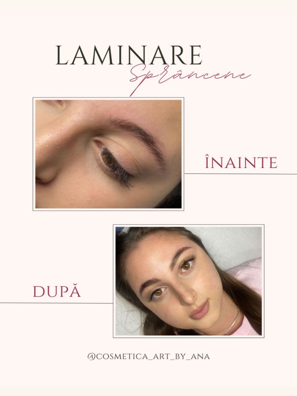 Laminare sprancene made by Ana  CosmeticăArt by Ana  - from Stailer