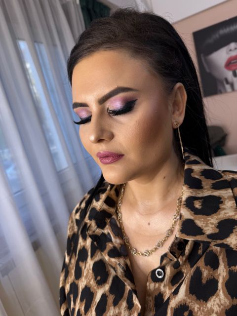 Machiaj de seara cu gene banda