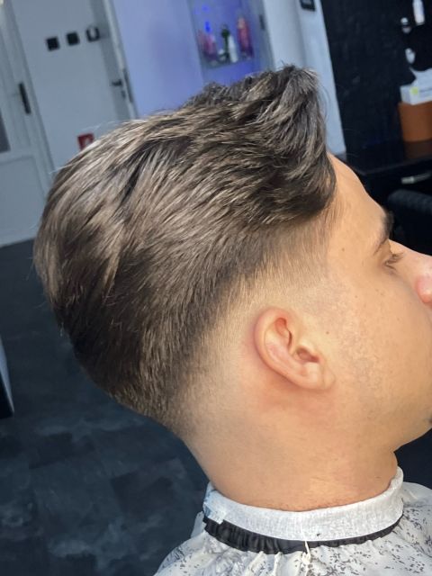 Tuns skin fade si aranjat barba