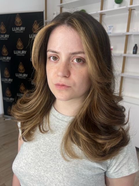 Balayage din decolorare